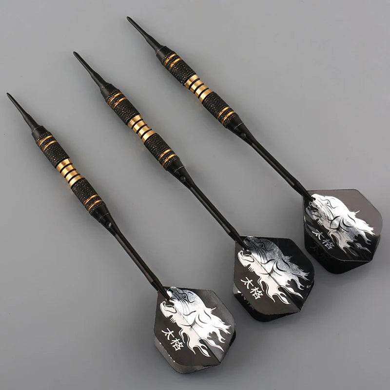 The Black Lions - 3-Piece Precision Darts for Electronic & Indoor Dartboards