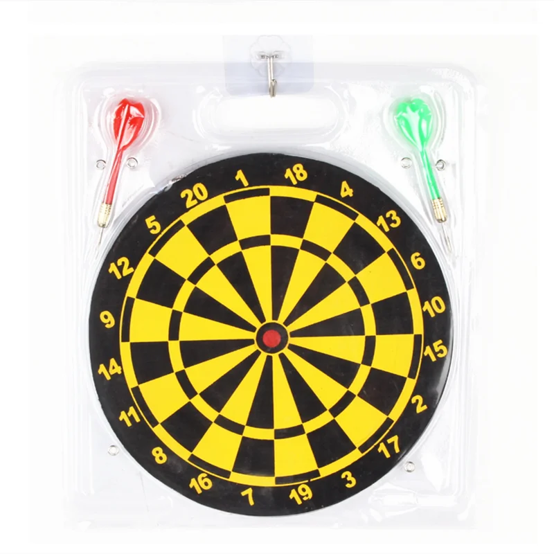 Leisure sports professional shooting dart target 2 darts and dart board combination high quality indoor dart game set