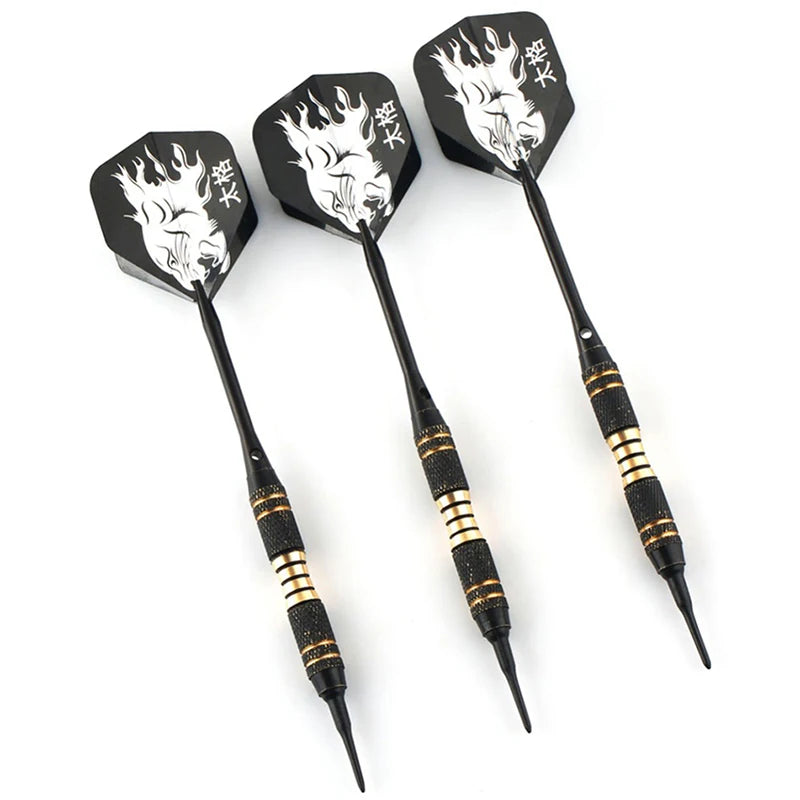 The Black Lions - 3-Piece Precision Darts for Electronic & Indoor Dartboards