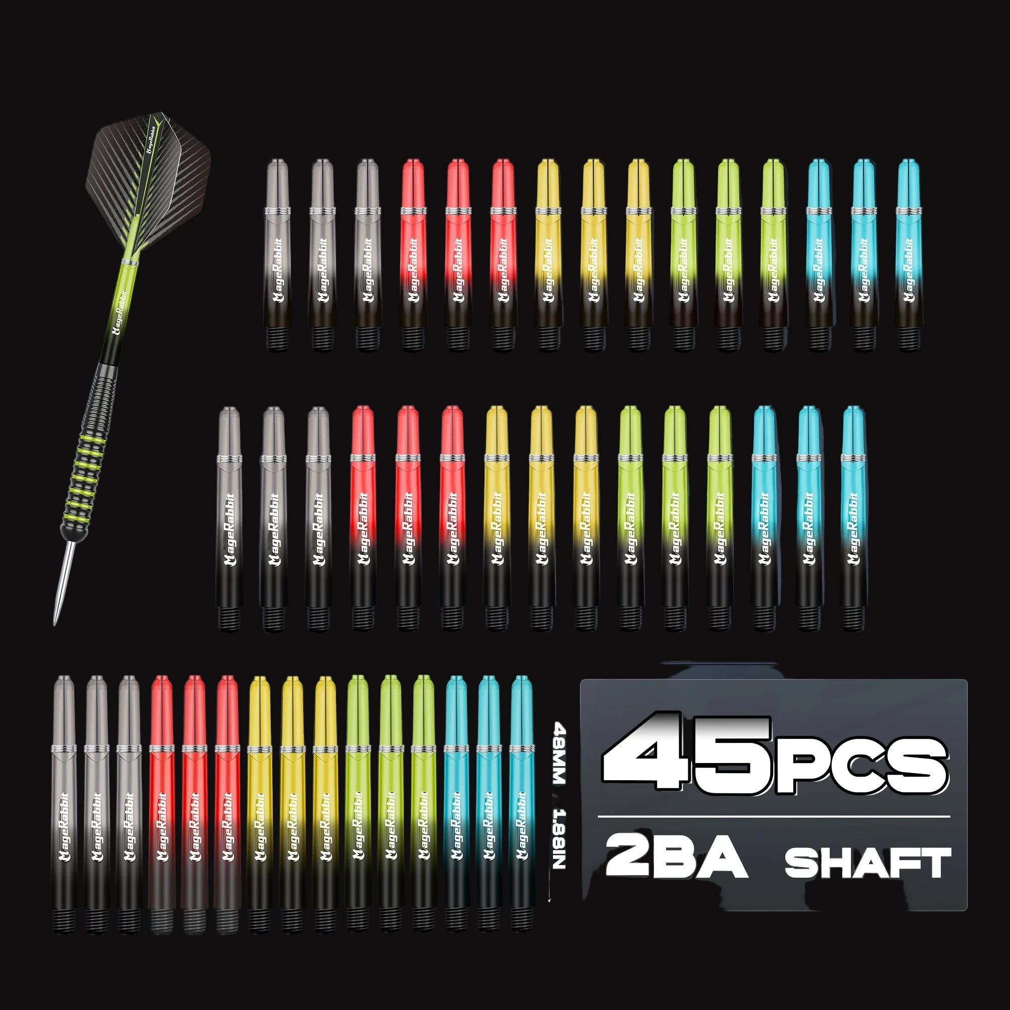 MageRbbit Dart Accessories Kit – 195 Piece Bumper Set