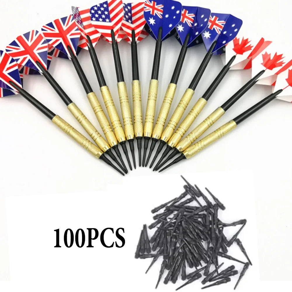 14g Soft Tip Darts Set – 12pcs Professional Safety Darts with 100 Extra Plastic Tips