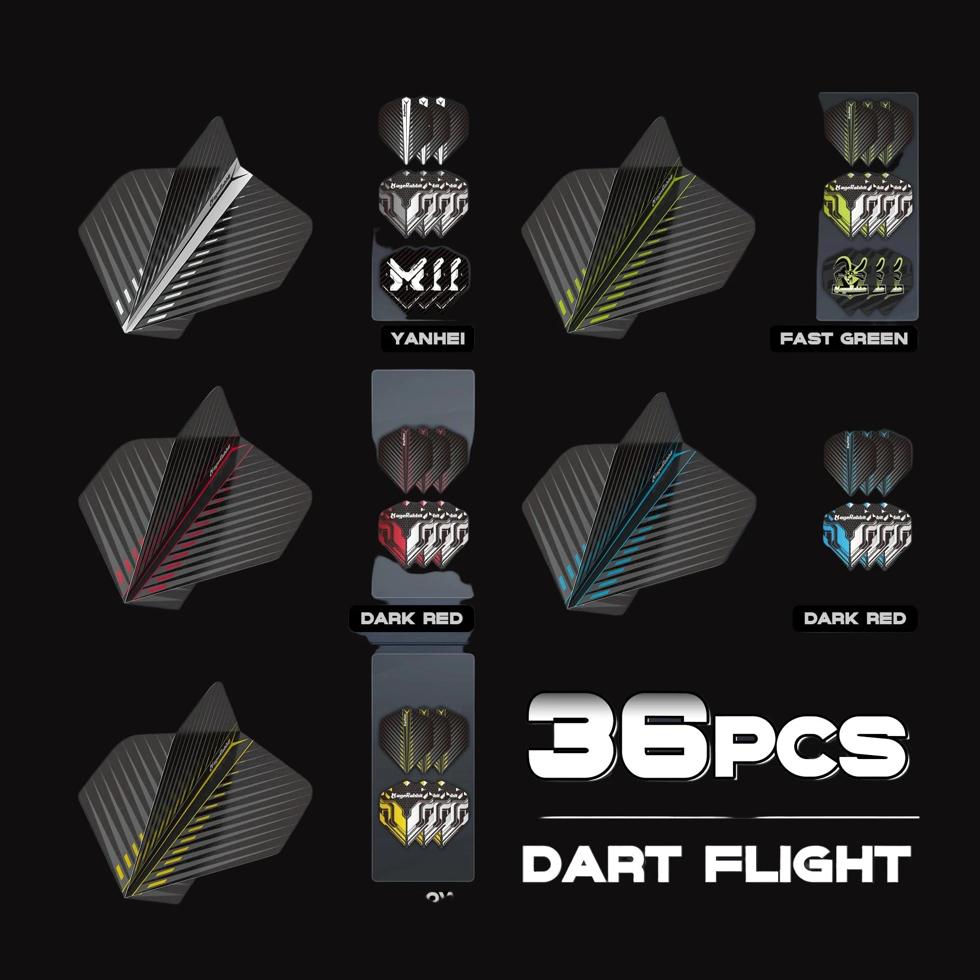 MageRbbit Dart Accessories Kit – 195 Piece Bumper Set