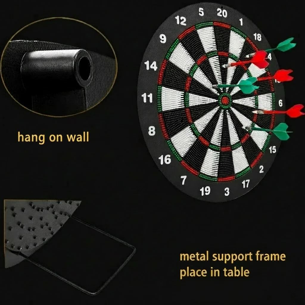 Rubber Dart Board with 6 Soft Tip Darts
