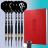 Elite 6-Piece 23g Tungsten Steel Tip Darts Set with Premium Gift Case