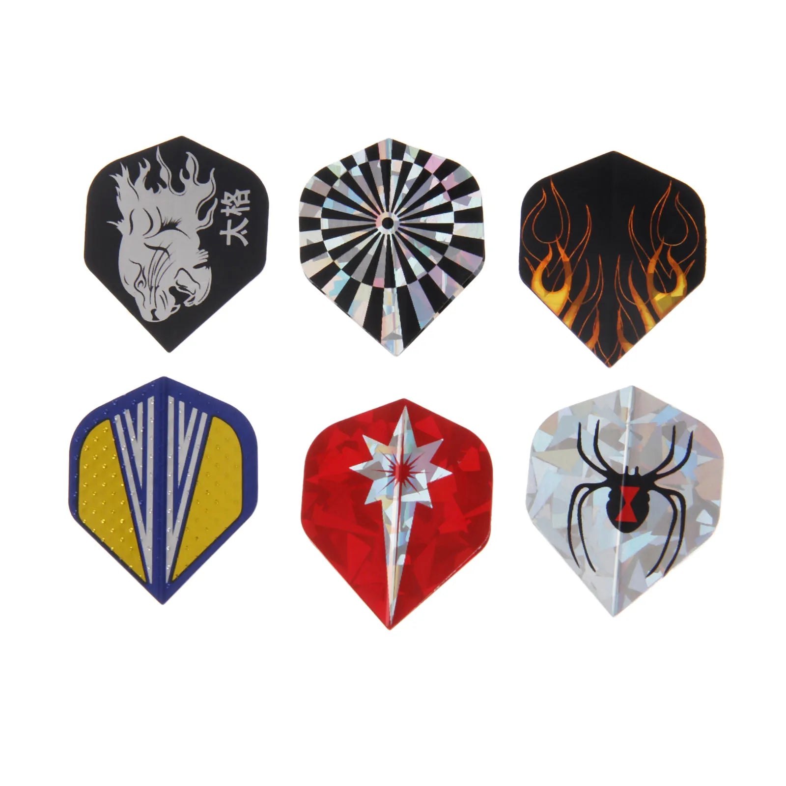 12-Pack Premium Laser-Reflective Dart Flights