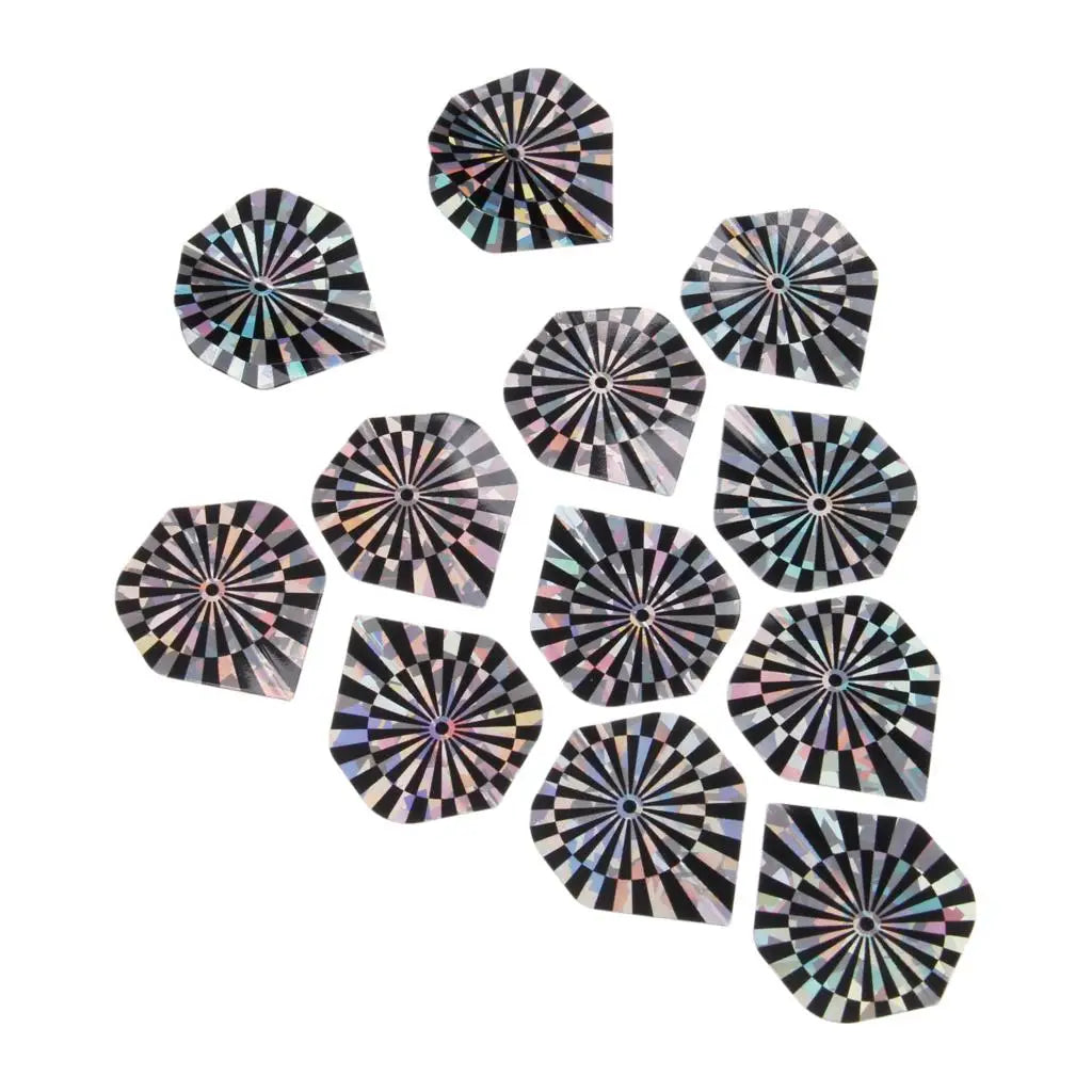 12-Pack Premium Laser-Reflective Dart Flights