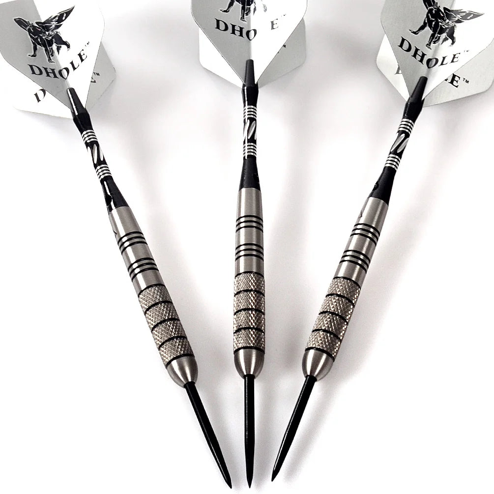 CUESOUL DHOLE Tungsten Steel Tip Darts Set – 20g / 21g / 24g / 25g / 30g + Slim Carry Case