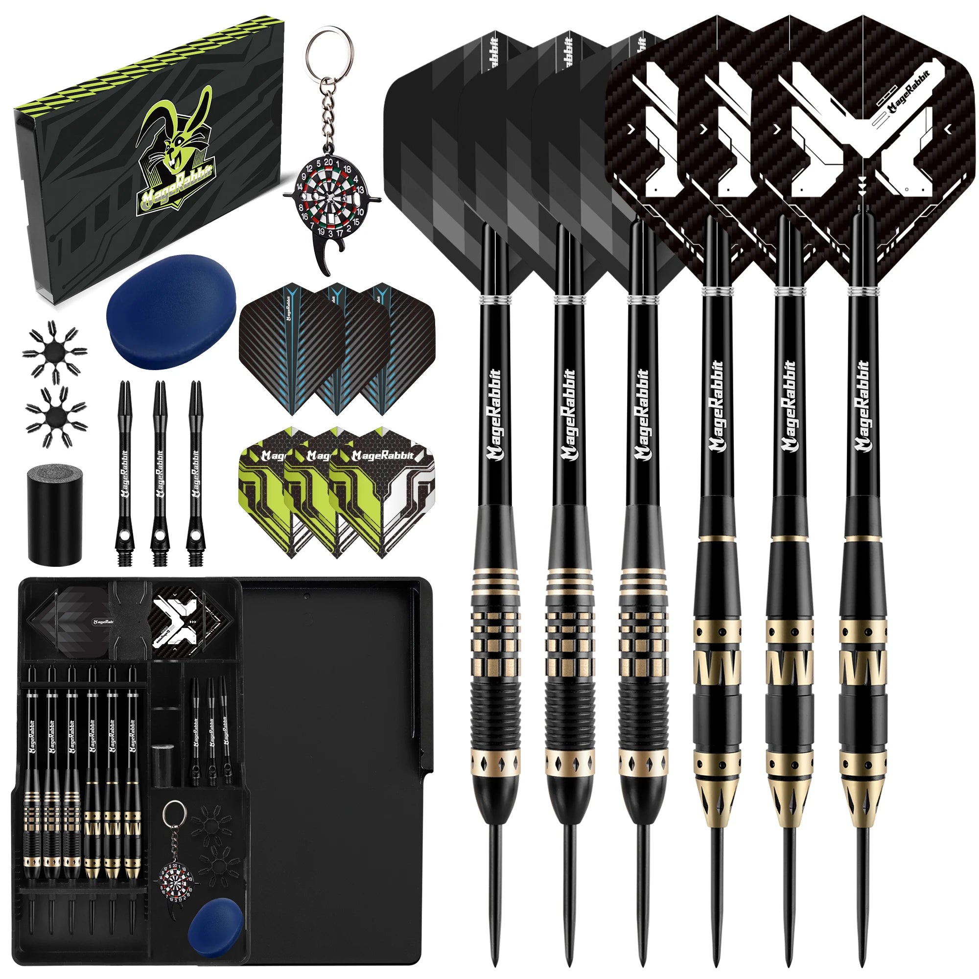 MageRabbit Premium Brass Darts 3 Pack – 23g & 24g