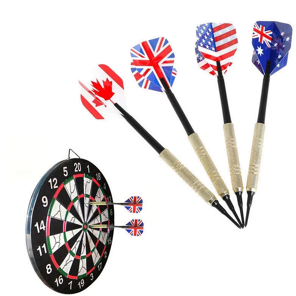 14g Soft Tip Darts Set – 12pcs Professional Safety Darts with 100 Extra Plastic Tips
