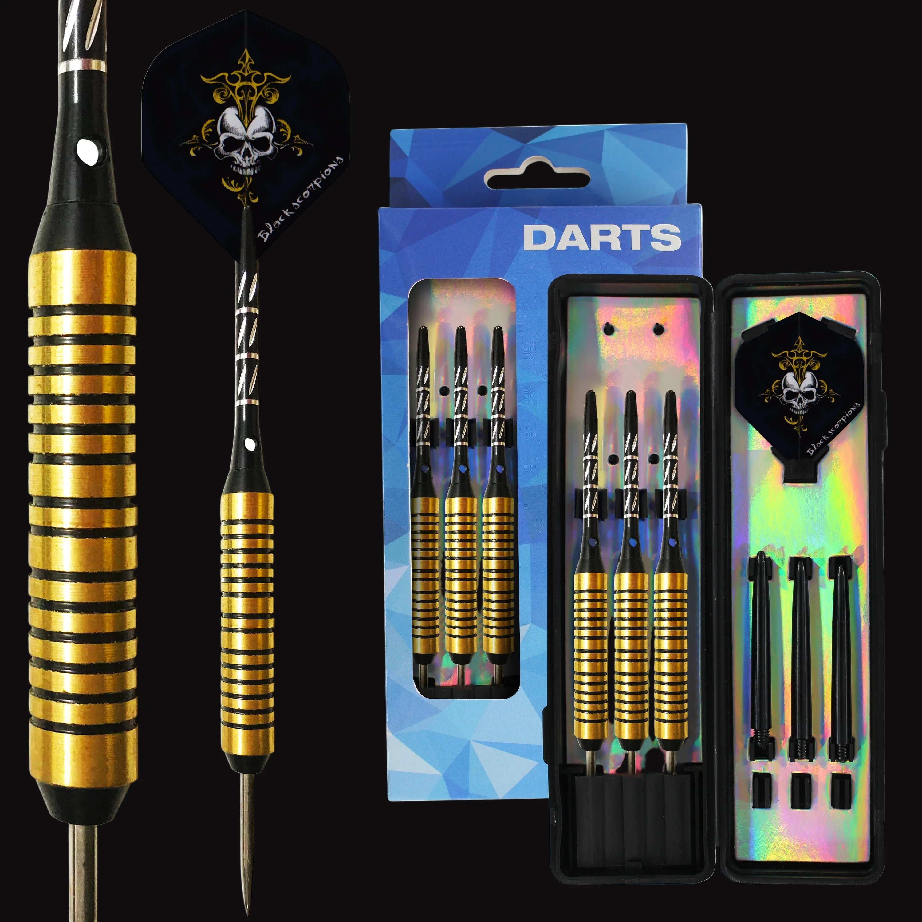 WEDARTER Professional Steel Tip Darts 3 Pack – 26g