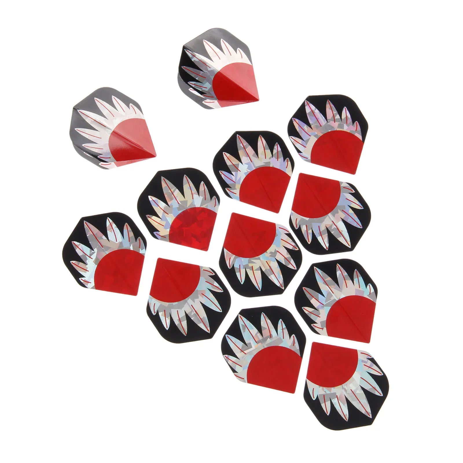 12-Pack Premium Laser-Reflective Dart Flights
