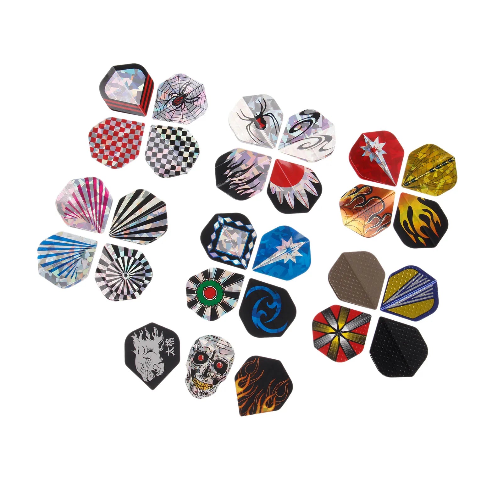 12-Pack Premium Laser-Reflective Dart Flights