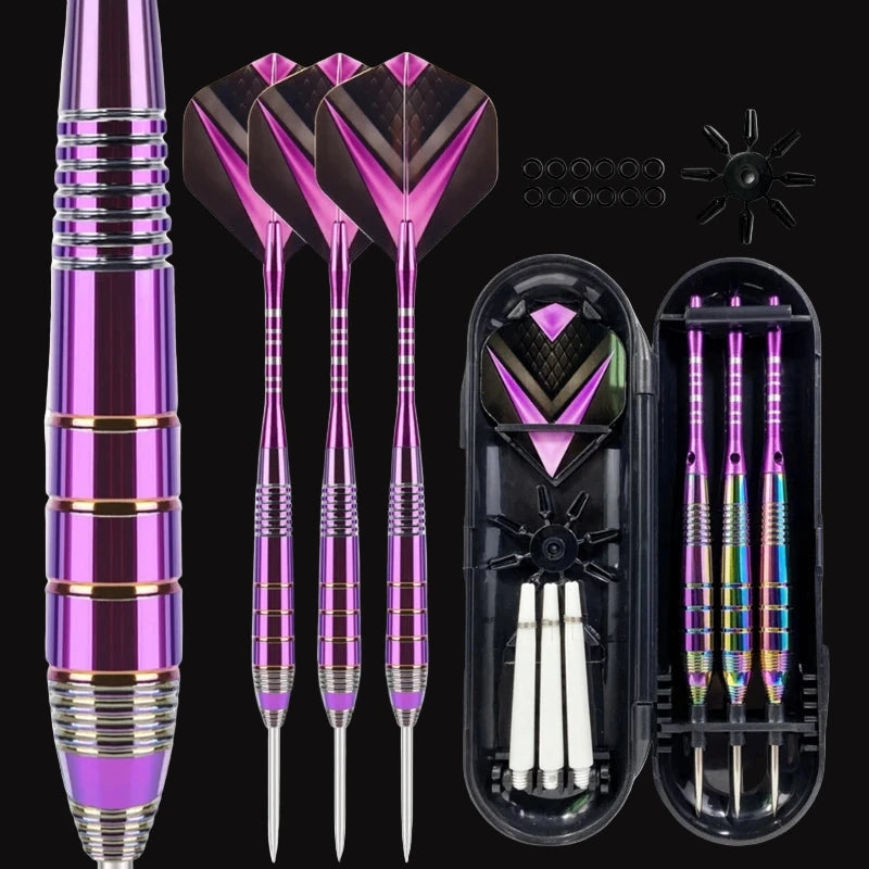 Steel Tip Darts 3 Pack – 22g with Storage Box