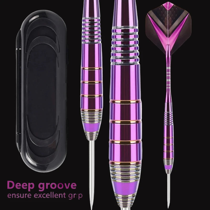 Steel Tip Darts 3 Pack – 22g with Storage Box