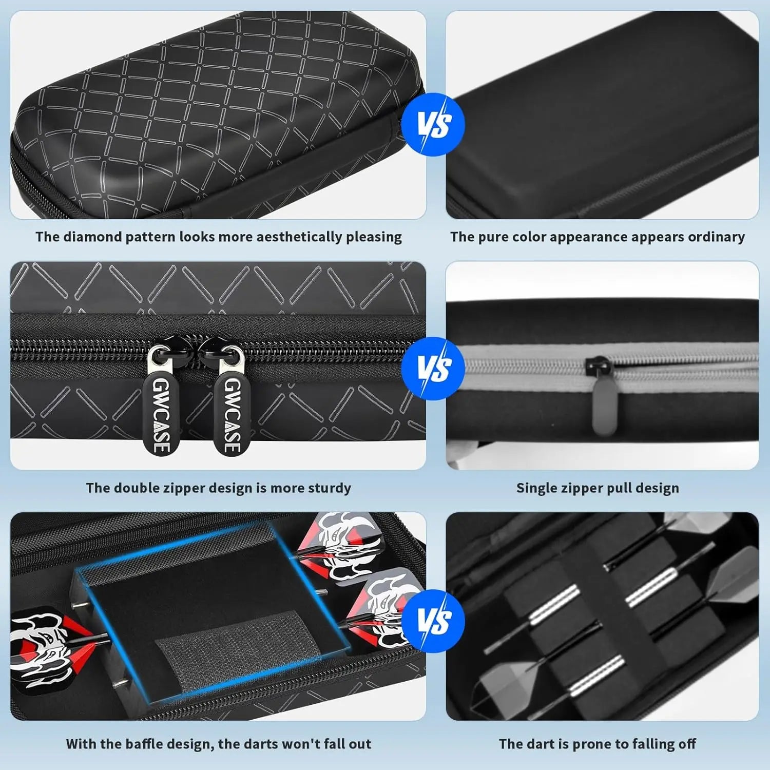 Dart Case for 6 Darts – Carrying Storage Box